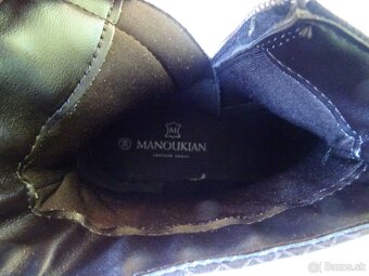 Kožené čižmičky Manoukian, veľ.39 - 14