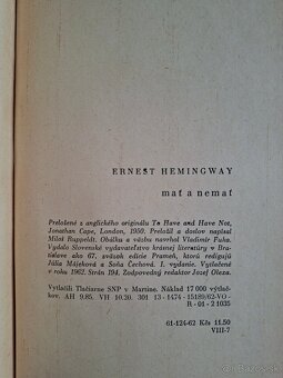 Ernest Hemingway mať a nemať - 14