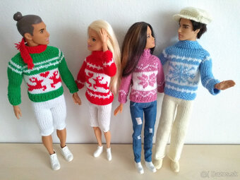 Oblečenie šaty na bábiky Barbie Ken deti Rainbow high LOL - 14