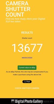 Nikon D5500 - wifi - dotyk. display - nafotene len 13 tisic - 14