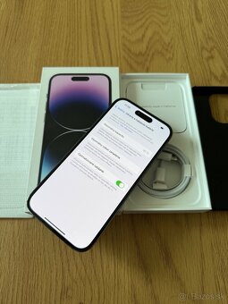 iPhone 14 Pro 512 gb Deep Purple v záruke + prislušenstvo - 14