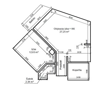 Novo zrekonštr. 2 izb. byt, EDEN PARK, Drieňová ul. - 14