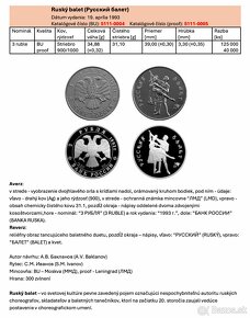 Ruské strieborné zberateľské mince - 3 ruble - 14
