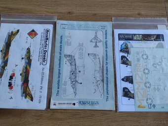 Plastikové modely 1:72 obtlačky - 14