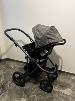 Kočík Bebetto bresso grey 22 + vajičko Bobostello Mars - 14