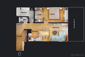 NOVOSTAVBA 2 izb.byt so šatníkom a predzáhradkou 86m2 - 14