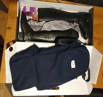 Jazdecké čižmy Hailey koženné + napínak + taška - 14