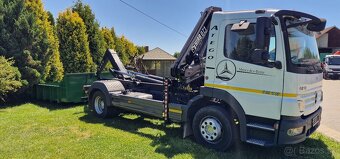 MERCEDES-BENZ ATEGO 1218 HÁKOVÝ NOSIČ + HYDRAULICKÁ RUKA - 14
