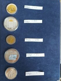 Zbierka medailí a VÝROČNÉ dvojeurových mincí + žetóny - 14