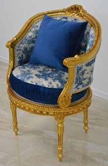 Zámecký salon - sedací souprava - 4 části - 14