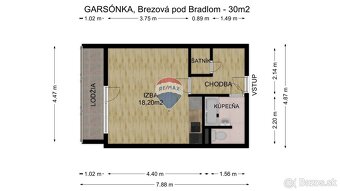 Garsónka 30 m2 v centre Brezová pod Bradlom - 14