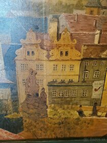 Predám starý obraz Praha - 14