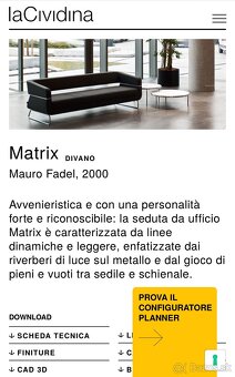 Dizajnová sedačka a kreslo La Cividina - model Matrix - 14