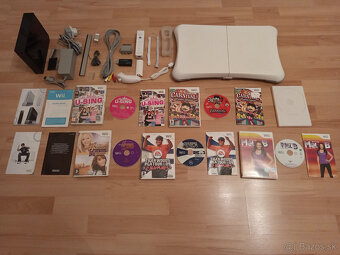 Nintendo Wii-Motion Plus ovládač + Nunchuck + Fit Board - 14