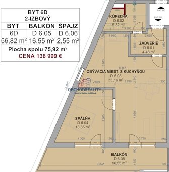 GREEN SIDE IX. - 2 - izbové byty s balkónmi - 14