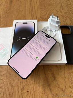 iPhone 14 Pro Max 128 gb Space Black - komplet príslušenstvo - 14