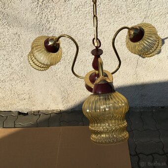 Set 2ks Retro Luster a Nastenna Lampa DRUKOV Vintage - 14