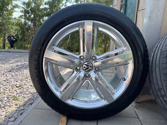 Chrómové Alu disky Volkswagen penu 275/45R20 Dunlop - 14