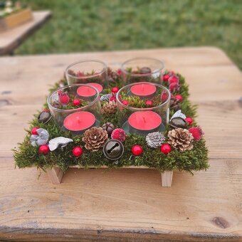 Adventné svietniky a machové obrazy - 14