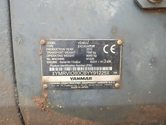 Pásový bagr Yanmar VIO 80-U r.v2012 Volvo ECR88 CAT 308 - 14
