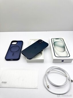 iPhone 15 BLACK 128GB TOP STAV AKO NOVÝ ORIGINÁL - 14