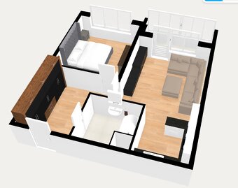 Bratislava II, TEHLOVÝ, 2+kk, 56 m2 + veľká loggia - 14