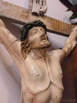 Drevený kríz s jezisom drevenym - 14