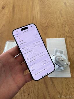 iPhone 16 Pro 128 gb Black Titanium v záruke +príslušenstvo - 14