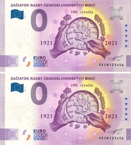 0 euro bankovka / 0 € souvenir - 2021/1 - 14