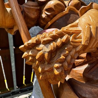 Krásná dřevěná socha svatá Notburga - 14