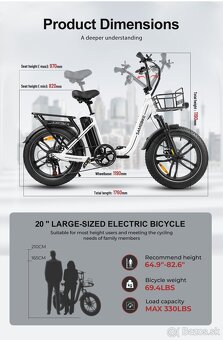 Elektrický bicykel Samebike CO5 PRO - 14