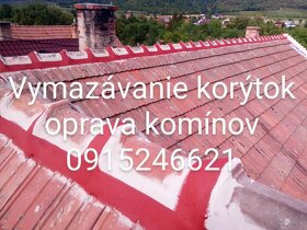 Vymazávanie korýtok oprava komínov 0915 246 621 - 14