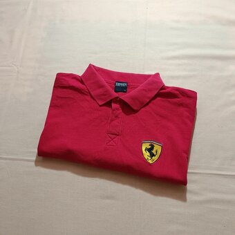 Ferrari červená polokošeľa s krátkym rukávom official tričko - 14