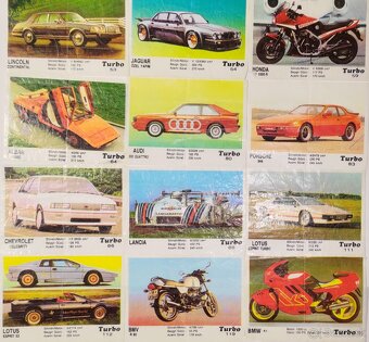 Obrázky áut zo žuvačiek Kent Turbo - 14