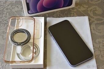 Apple iPhone 12 Purple 64 GB + krabica + och. skličko + obal - 14