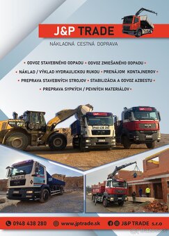 Odvoz odpadu, kontajnery, hydraulická ruka - 14