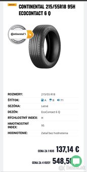 215/55 R18 95H 2024 letné CONTINENTAL - 14