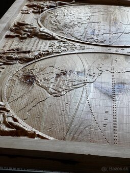 Drevený obraz – Karta sveta (mapa sveta) - 14