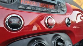 Fiat 500 cabrio , 1.4 benzín, koža , senzory - 14