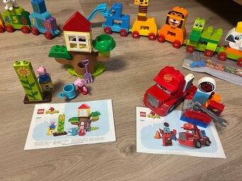 Lego duplo - 11 setov + komplet vlacik s 2 setmi kolajnic - 14