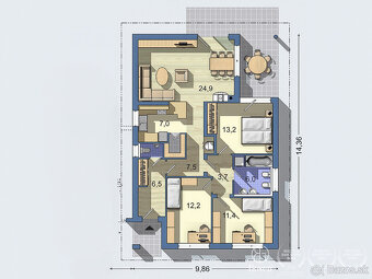 BOSEN| Stavebný pozemok s projektom, Lučenec, Torák, 443m2 - 14