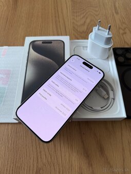 iPhone 15 Pro 256 gb Natural Titanium v záruke - 14