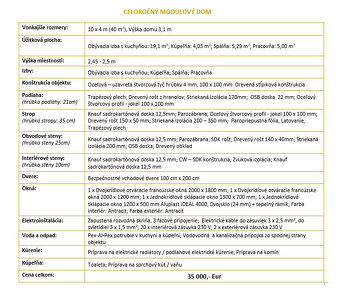Mobilny dom / Modulovy dom / Rodinny dom / Rekreacny dom - 14