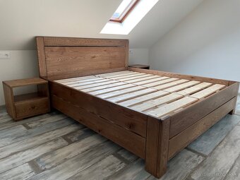 Dubová posteľ s úložným priestorom - 14