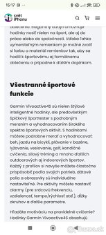 Garmin Vivoactive 4s top stav - 14