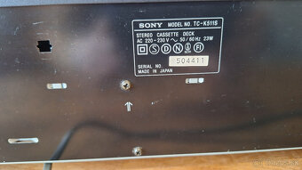 SONY TC-K511 S / Dolby S - / 3 Hlavy - 14