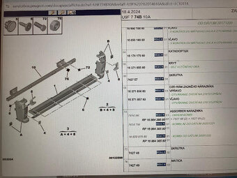 Priečka nárazníka Peugeot 308 I,,3008 a 500á SUV, 508, Boxer - 14