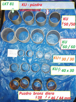 Ložiská 6222 - C 3  ZVL , 6213 - ZKL, puzdra klzné,Kardany - 14