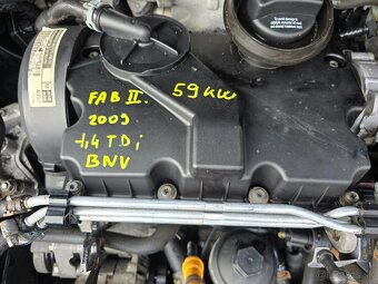 skoda fabia II 1.4 tdi 59kw kod motora BNV - 14