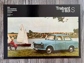 Dobový prospekt Trabant 601 ( 1966 ) česky - 8ks - 14